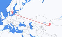 Flyg från Korla, Kina till Kalmar, Sverige