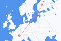 Flights from Lyon to Jyvaskyla