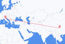 Flights from Mianyang, China to Bologna, Italy