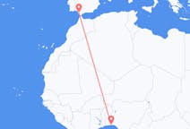 Flyrejser fra Lagos, Nigeria til Jerez, Spanien