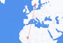 Flyrejser fra Ouagadougou, Burkina Faso til Göteborg, Sverige