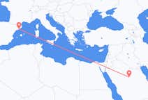 出发地 沙特阿拉伯出发地 盖西姆省目的地 西班牙巴塞罗那的航班