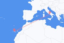 Flyg från Teneriffa, Spanien till Neapel, Italien