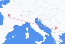 Flyg från Skopje, Nordmakedonien till Limoges, Frankrike