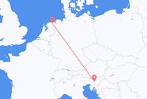Vluchten van Groningen, Nederland naar Ljubljana, Slovenië