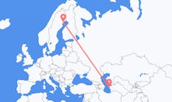 เที่ยวบิน จาก Türkmenbaşy, เติร์กเมนิสถาน ไปยัง Lulea, สวีเดน