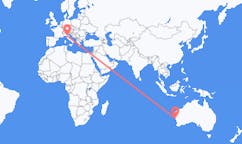 Flyg från Geraldton, Australien till Florens, Italien