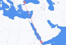 Flyrejser fra Balbala, Djibouti til Istanbul, Tyrkiet