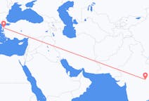 出发地 印度贾巴尔普尔目的地 土耳其埃德雷米特的航班
