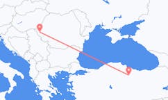 Flyrejser fra Tokat, Tyrkiet til Timișoara, Rumænien