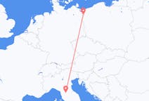 Flyreiser fra Firenze, til Szczecin