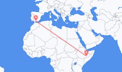 Flyg från Gode, Etiopien till Malaga, Spanien