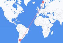 Flights from Comodoro Rivadavia, Argentina to Östersund, Sweden