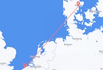 Flyrejser fra Oostende, Belgien til Aarhus, Danmark