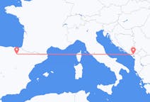 Flyg från Podgorica, Montenegro till Logrono, Spanien