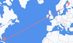 Flyg från George Town, Bahamas till Jyväskylä, Finland