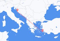 Vols depuis la ville de Zadar vers la ville de Kalymnos