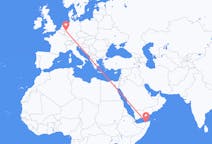 Flyreiser fra Bosaso, Somalia til Köln, Tyskland