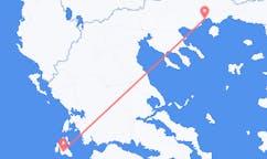 Flyreiser fra Kavala Prefecture, Hellas til Kefallinia, Hellas
