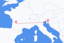 Flüge von Rijeka, Kroatien nach Bergerac, Frankreich