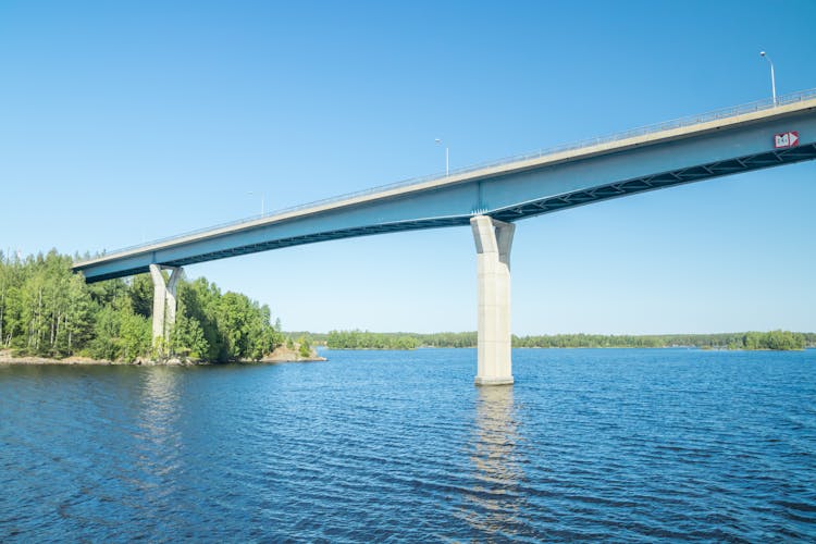 Photo of Luukkaansalmi bridge in Lappeenranta.