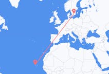 Flyg från São Vicente, Kap Verde till Växjö, Sverige