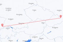 Flights from Poprad in Slovakia to Basel in Switzerland