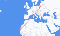 Flyrejser fra Nouakchott, Mauretanien til Radom, Polen