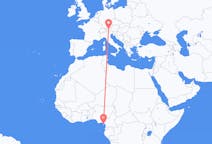 Flyreiser fra Malabo, Ekvatorial-Guinea til Innsbruck, Østerrike
