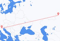 Flyreiser fra Kostanaj, Kasakhstan til Verona, Italia