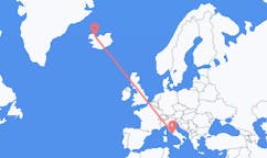 아이슬란드 조구르에서 출발해 이탈리아 로마로(으)로 가는 항공편
