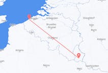 Flyg från Ostend till Luxemburg