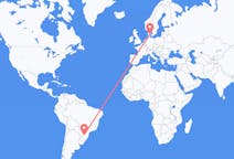 Flights from Chapecó, Brazil to Aarhus, Denmark