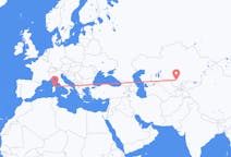 Flights from Turkistan to Olbia