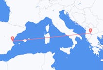 Flights from Ohrid, North Macedonia to Valencia, Spain