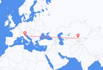 Flyg från Sjymkent, Kazakstan till Forli, Italien