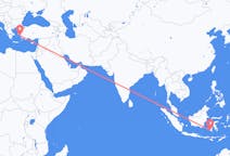 出发地 印度尼西亚出发地 望加錫目的地 希腊萨摩斯的航班