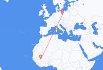 Flyrejser fra Bamako, Mali til Zielona Góra, Polen