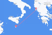 Flug frá Valletta til Korfú