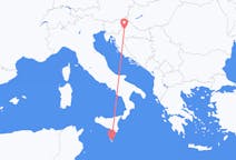 Vluchten van Zagreb, Kroatië naar Malta, Malta