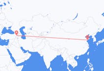 Flyreiser fra Qingdao, Kina til Iğdır, Tyrkia