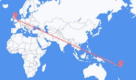 Flights from Fiji to England