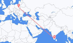 出发地 印度马杜赖目的地 波兰拉多姆的航班