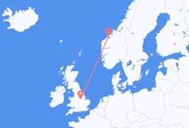 Vluchten van Nottingham naar Molde