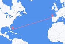 Flyg från North Eleuthera, Bahamas till Santiago de Compostela, Spanien