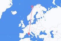 Flights from Svolvær, Norway to Alghero, Italy