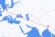 Flyreiser fra Aizawl, India til Frankfurt, Tyskland