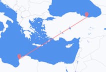 리비아 벵가지 출발, 터키 오르두 도착 항공편