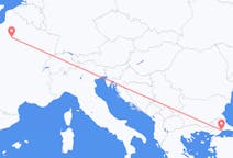 Flyrejser fra Tekirdağ, Tyrkiet til Paris, Frankrig