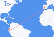 Flyrejser fra Jaen (Peru), Peru til Sevilla, Spanien